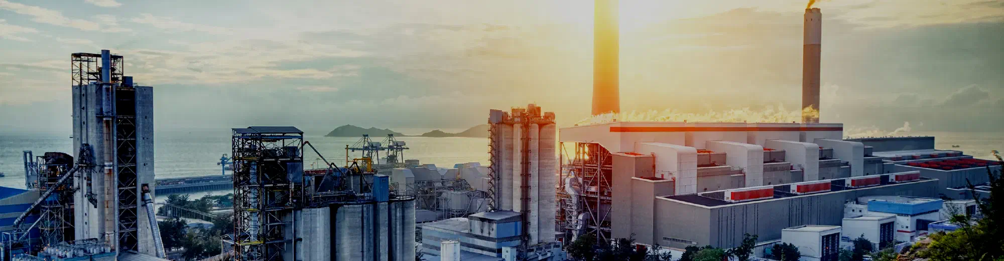 Factory on the coast